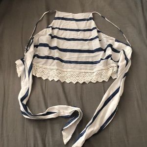 Abercrombie Tie Back Crop Top